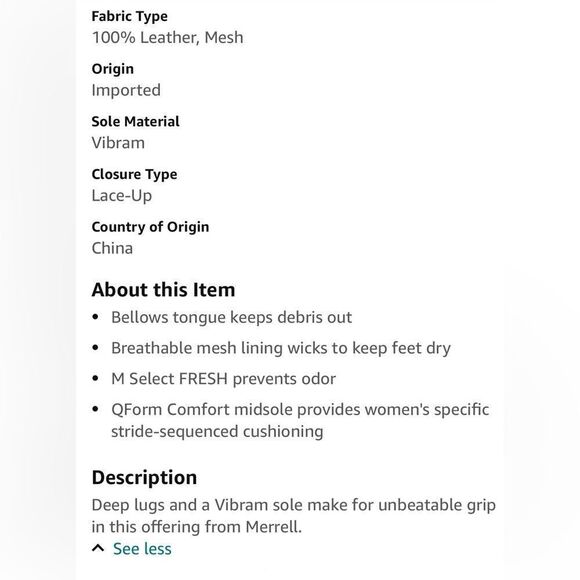 Merrell Beige and Black Ankle Boots - Picture 7 of 7